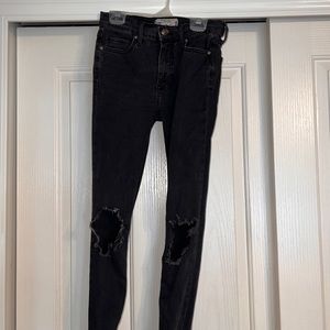 Free people black skinny jeans size 27